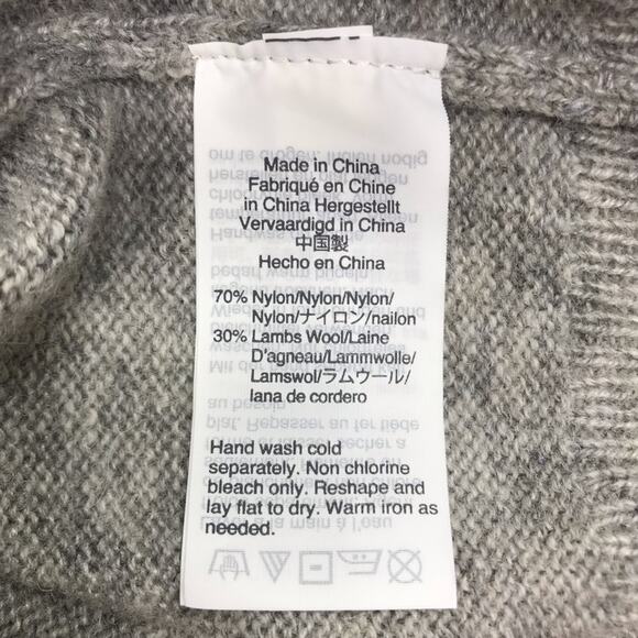 J CREW Marled Lambswool Sweater Men Sz S Gray Cozy Grunge Normcore Streetwear - Picture 12 of 14